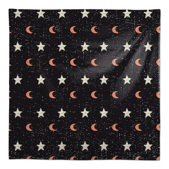 Star and Moon Pattern 58&#x22; x 58&#x22; Tablecloth